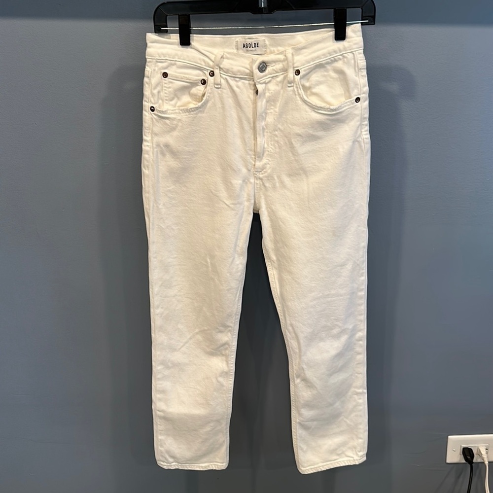 Agolde Riley High Rise Straight Crop Size 27
